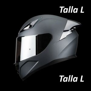 Casco Integral Onix Gun Metal Acabado Mate - Certificado DOT | Talla L