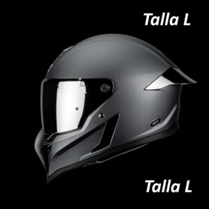 Casco Integral Black Pearl Gun Metal Acabado Matte | Talla L